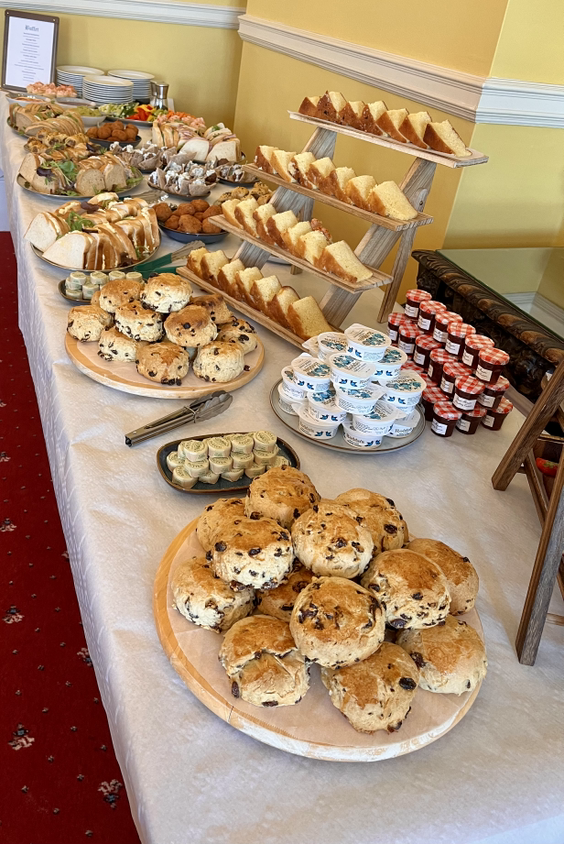 Buffet setup for venue hire at Marina View Restaurant Ramsgate