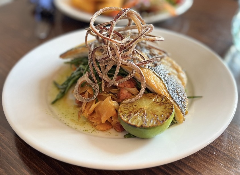 Fresh seafood dishes at Marina View Restaurant Ramsgate